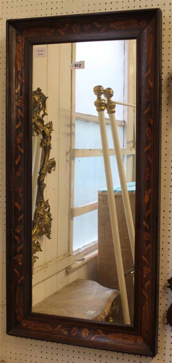 Dutch mirror with inlaid frame